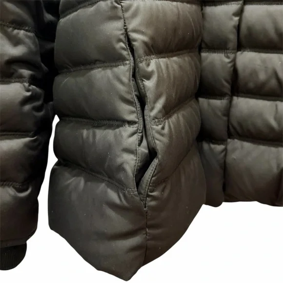 Tommy Hilfiger Women XXL Black Down Feathers Winter Puffer Jacket Faux Fur Hood - Picture 9 of 16